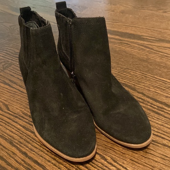 Franco Sarto Wedge Black Booties Size 9 - Picture 3 of 5